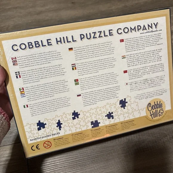 Cobble Hill 500 Piece Puzzle Quilted Kittens With Poster NIB Sealed Cottagecore - Picture 2 of 4